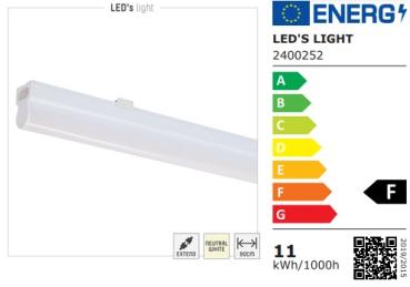 SHADA Unterbauleuchte LED-Küchenschranklampe 11W 1100lm 4000K, 90cm, EEC: F (2400252)